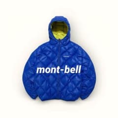 y2k モンベル リバーシブル ダウンジャケット 青 黄 キルティング