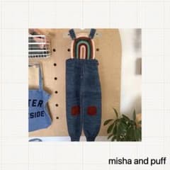 misha and puff Rainbow Overall ニット 2-3Y - メルカリ