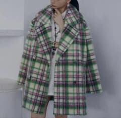 着用1回】AMERI ADORABLE SHAGGY CHECK COAT - メルカリ
