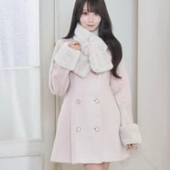 ロゼミューズ コートtippet muffler set coat M ピンク - メルカリ