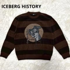 ICEBERG HISTORY ディズニーウール100 ニット イタリア製 茶M - メルカリ