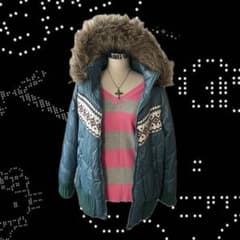 ファーダウン 平成 ギャル archive 00s y2k グランジ 青 - メルカリ