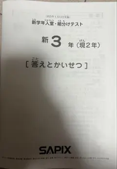 2026年最新】sapix 入室テスト 新2年の人気アイテム - メルカリ