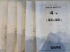 2026年最新】sapix 4年 7月 組分けの人気アイテム - メルカリ