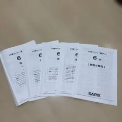 2026年最新】サピックス 6年 テストの人気アイテム - メルカリ