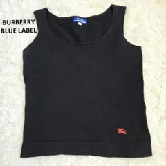 BURBERRY BLUE LABEL ブラックタンクトップ 38 - メルカリ