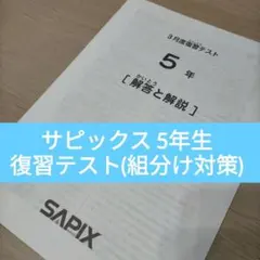 2026年最新】サピックス 5年 テストの人気アイテム - メルカリ
