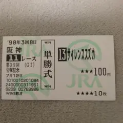 2026年最新】サイレンススズカ 馬券の人気アイテム - メルカリ