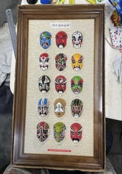 中国アンティーク「蘇武牧羊」壁掛け