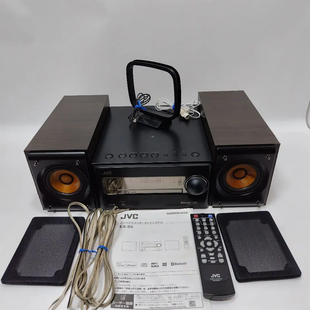 JVC CA-EXS5 ミニコンポ ウッドコーンスピーカー Bluetooth