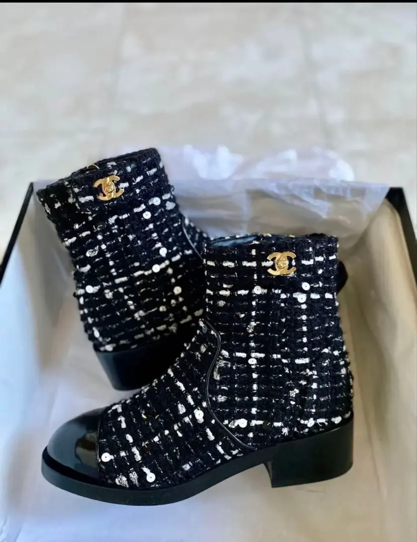 2026年最新】chanel ターンロック ブーツの人気アイテム - メルカリ