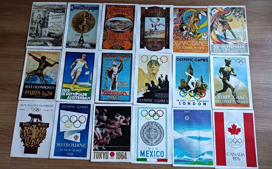 2026年最新】アテネからモントリオールまでオリンピックポスターセット