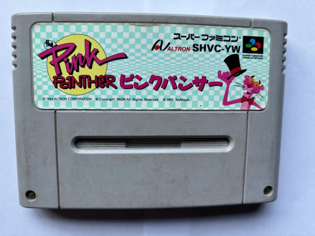 SFC スーパーファミコンソフトピンクパンサーハガキ付き