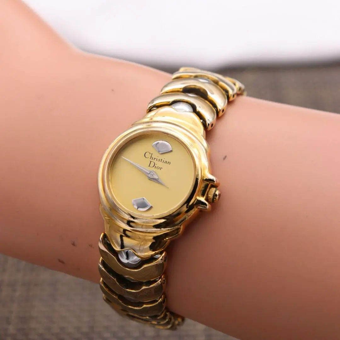 2026年最新】Christian Dior 文字盤カラー：ゴールド 腕時計(クォーツ