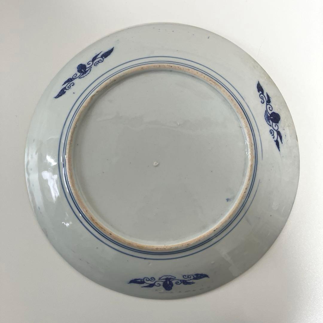 古伊万里？ イゲ皿 松竹梅紋 染付印判 大皿 - メルカリ