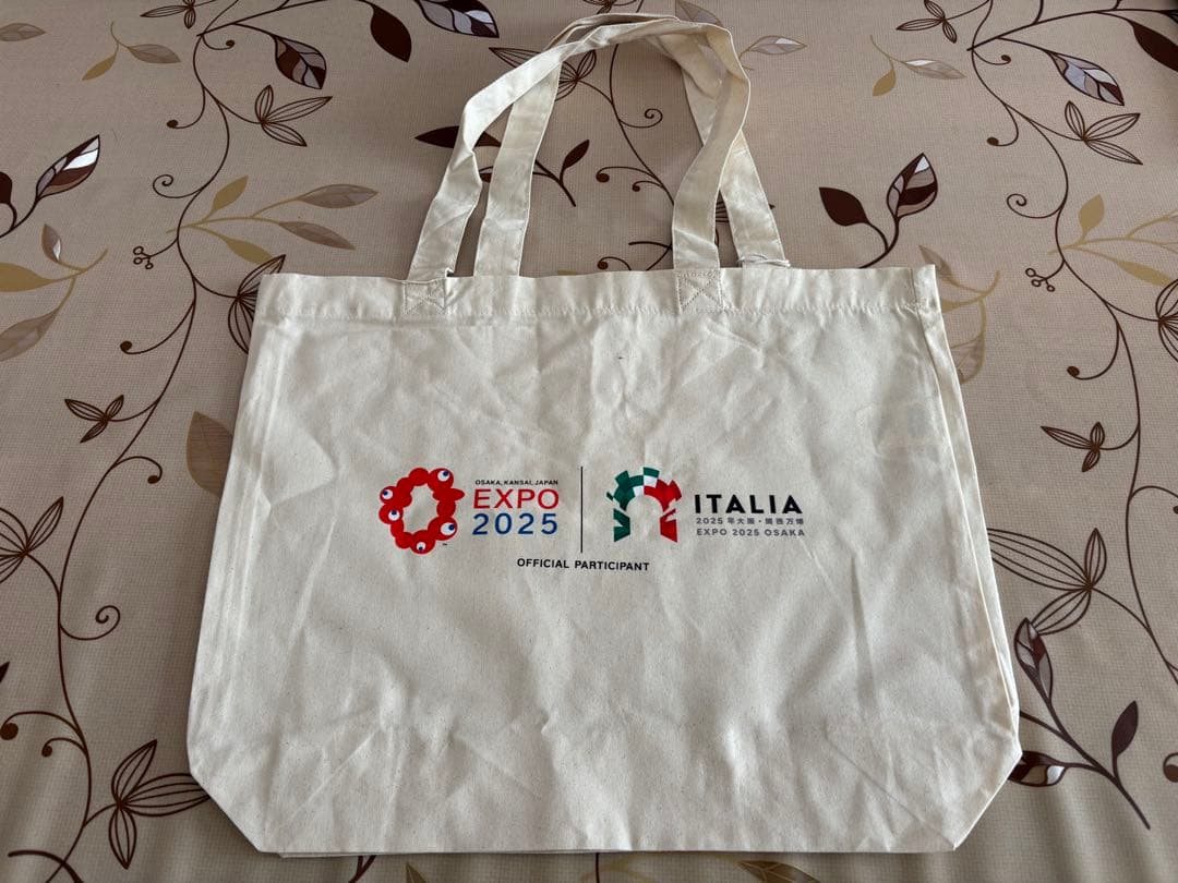 2025 大阪関西万博　イタリア館VIP向けトートバッグ イタリアデザイン 大阪EXPO 関西万博イタリア館 トートバッグの通販 by リコ's shop ｜ラクマ