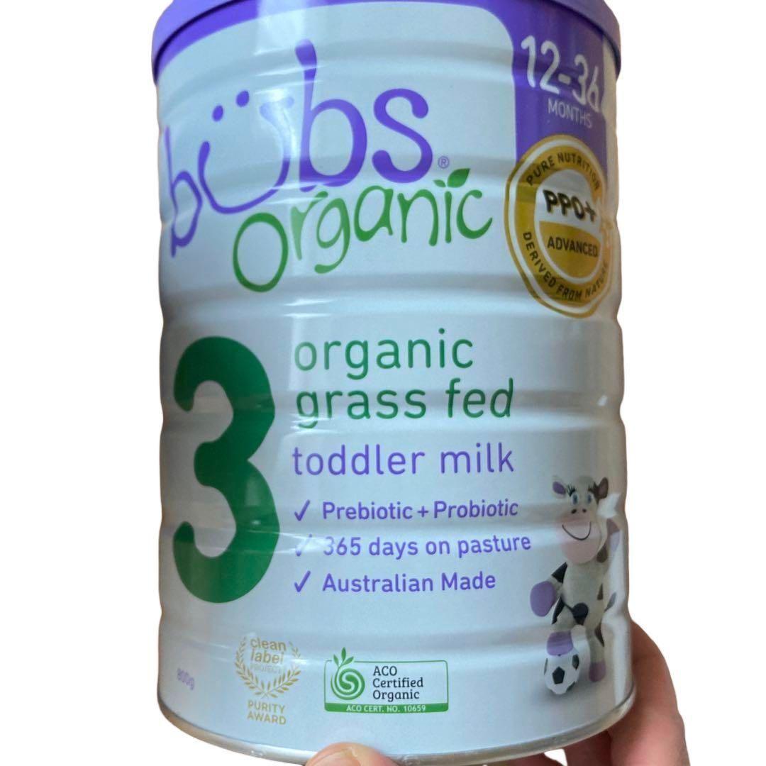 bubs organic 3 粉ミルク 3缶セット - ミルクセール