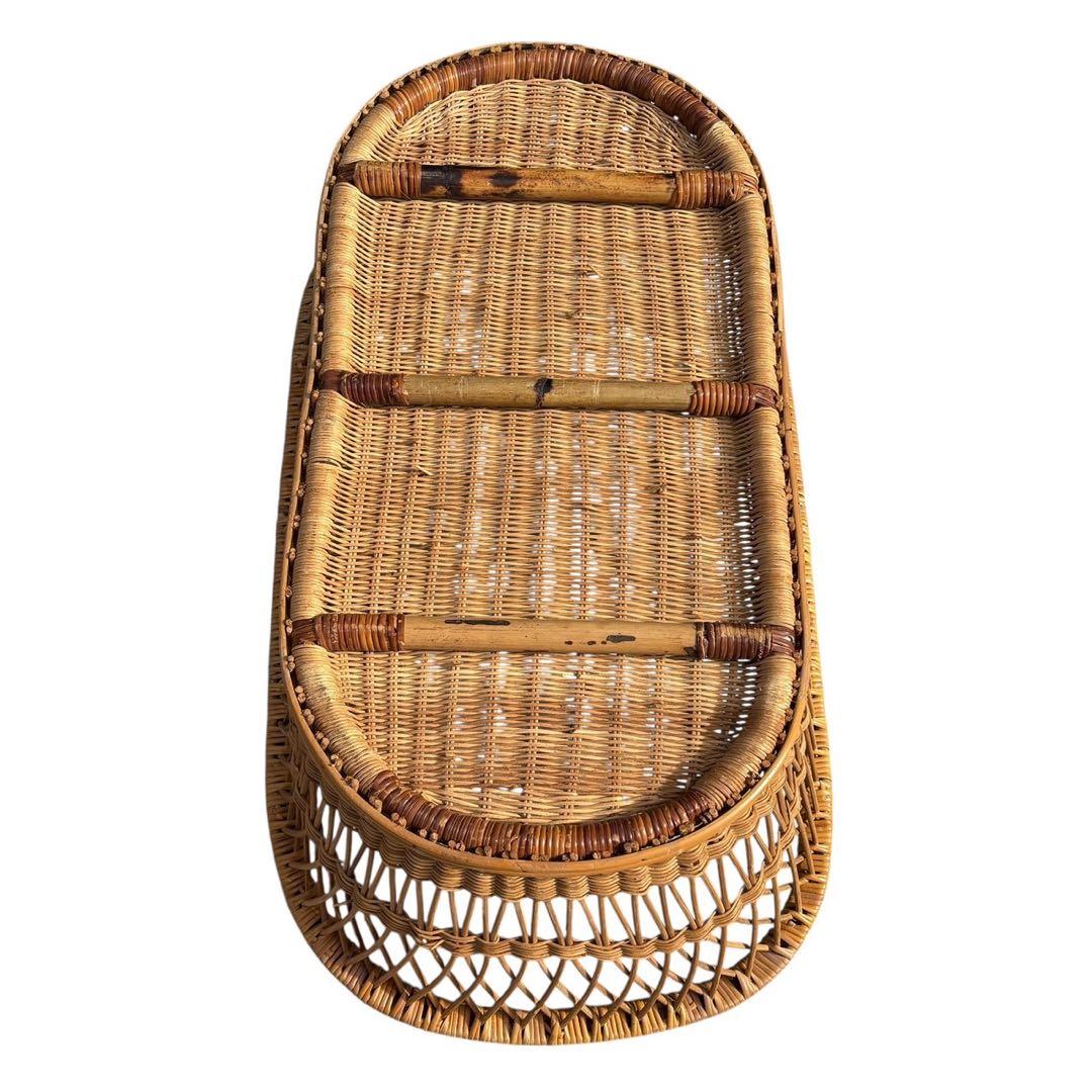 揺りかご揺り籠ラタン籐レトロクーハンクーファンバスケット籠