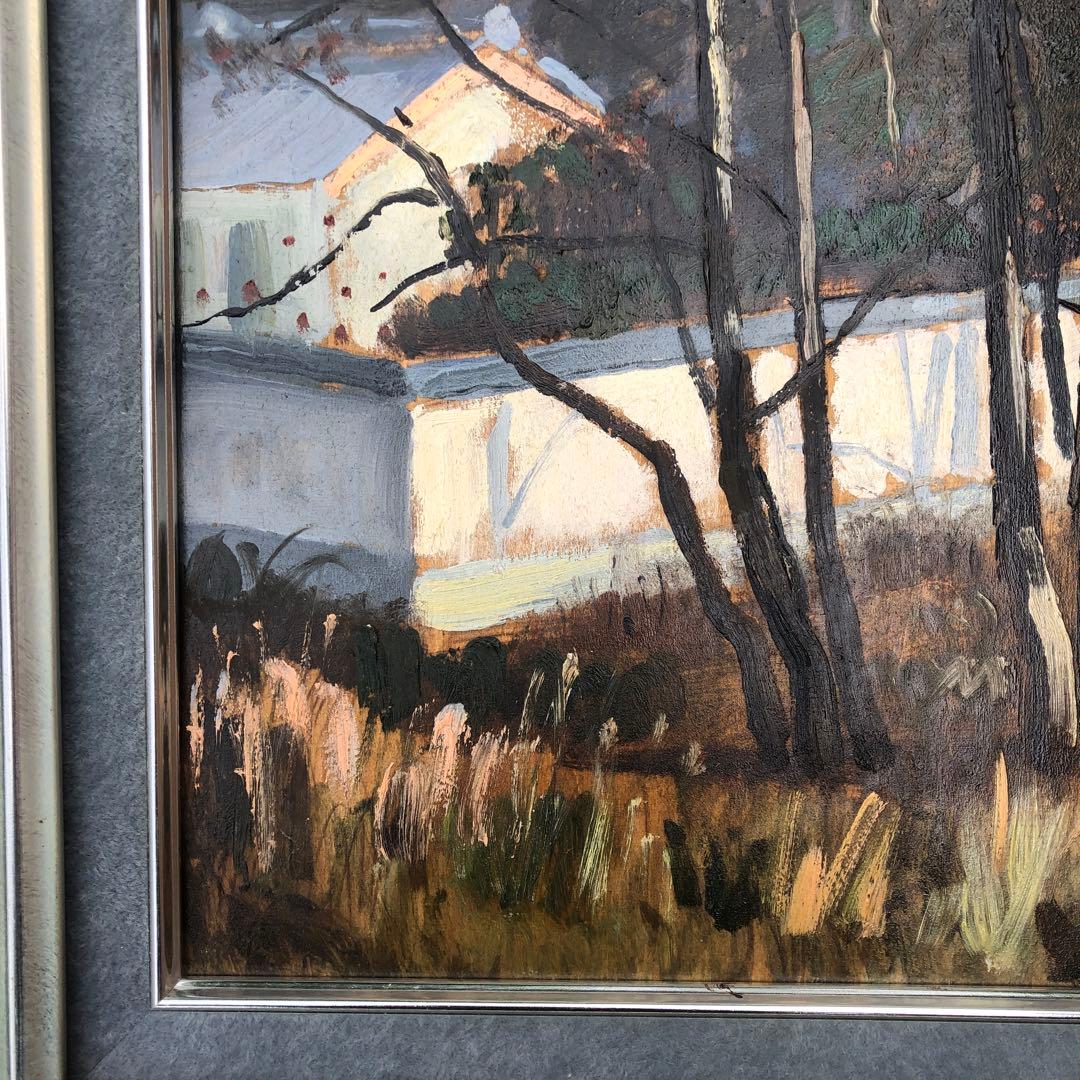 油絵】三水公平/東大寺金堂（大仏殿）/古都奈良/真作/油彩/絵画/世界