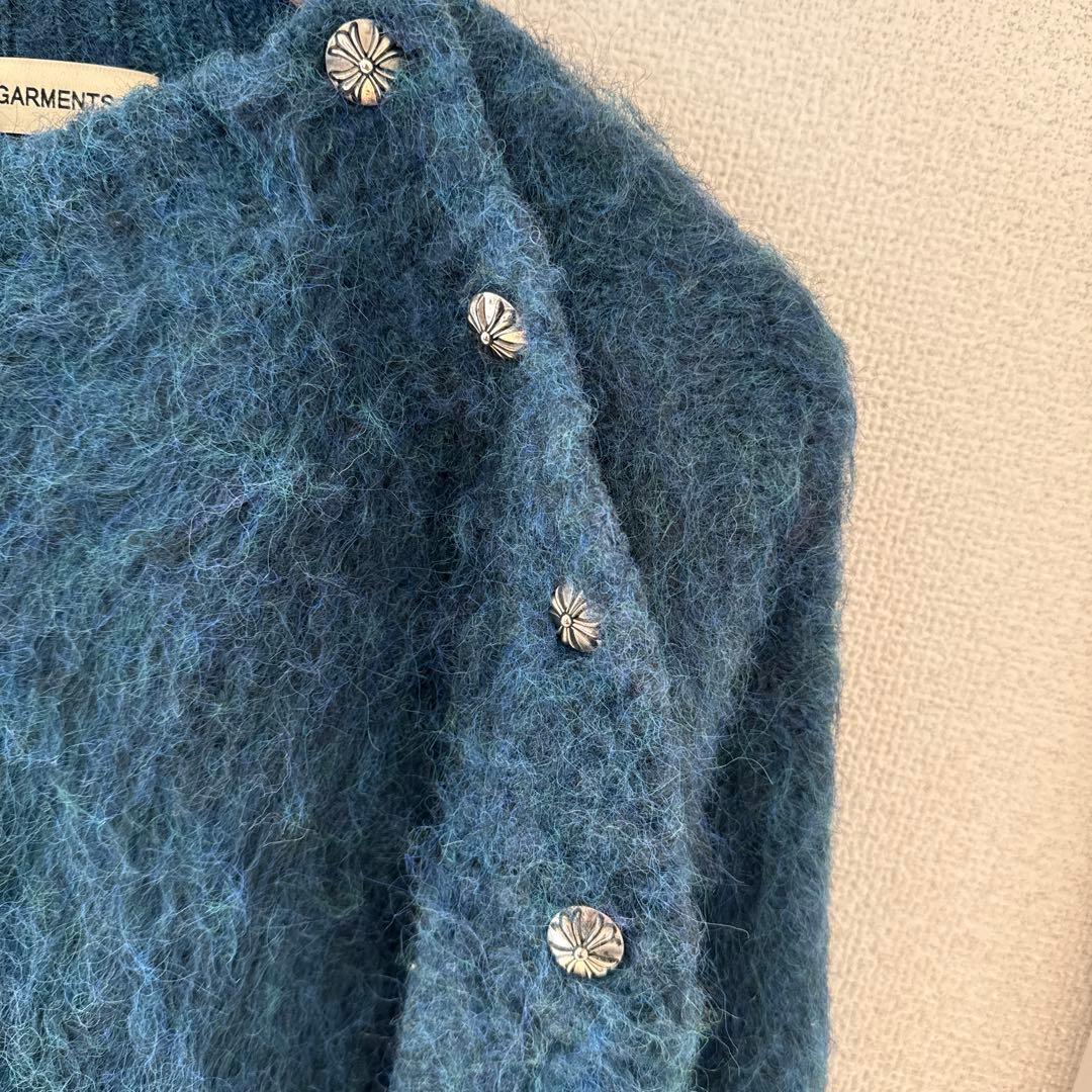 RIIZE SHOTAROくん着用 シャギ ボタンニット BLUE ANTIMID GANG