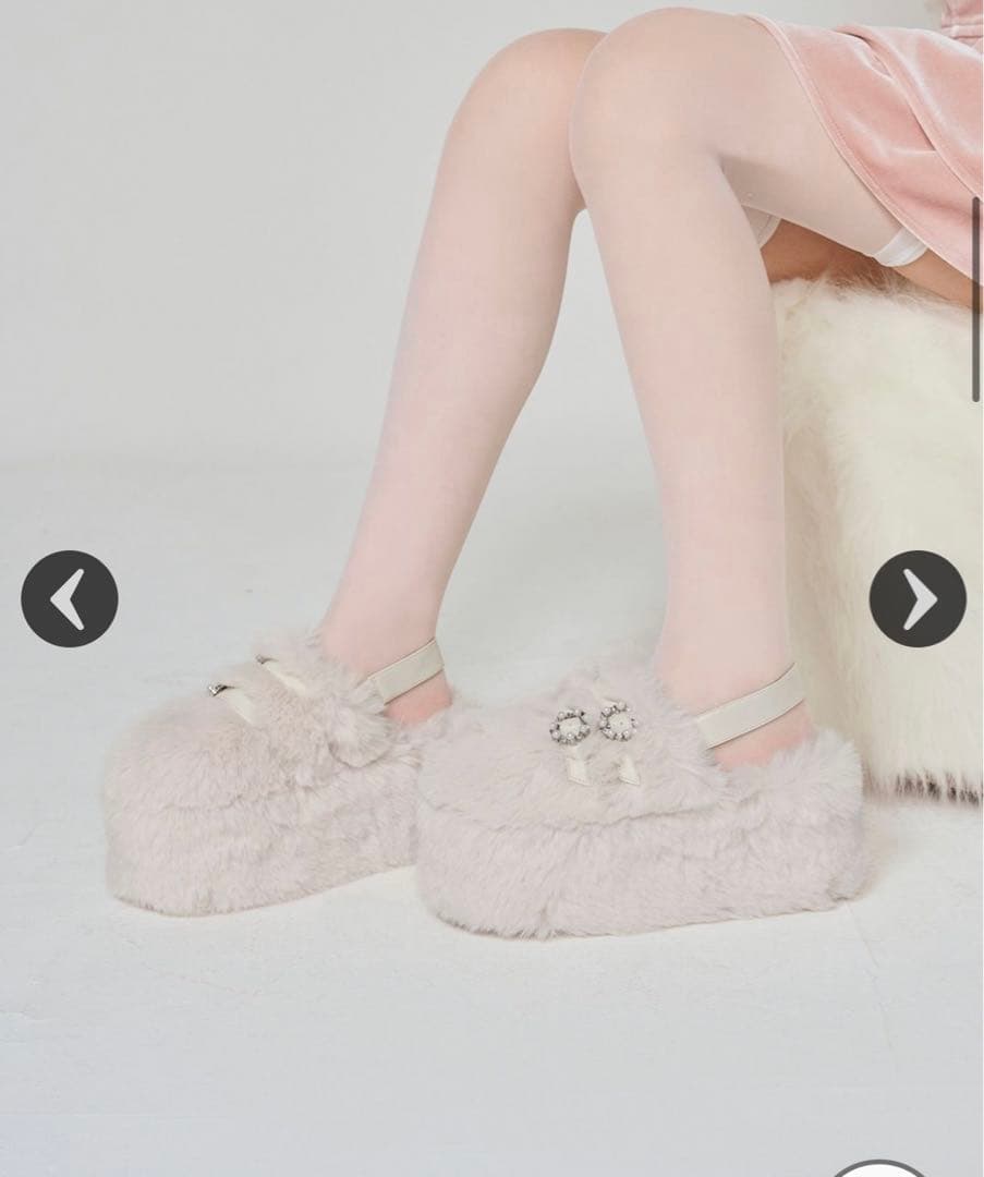 ミシェルマカロン 厚底ファーミュール