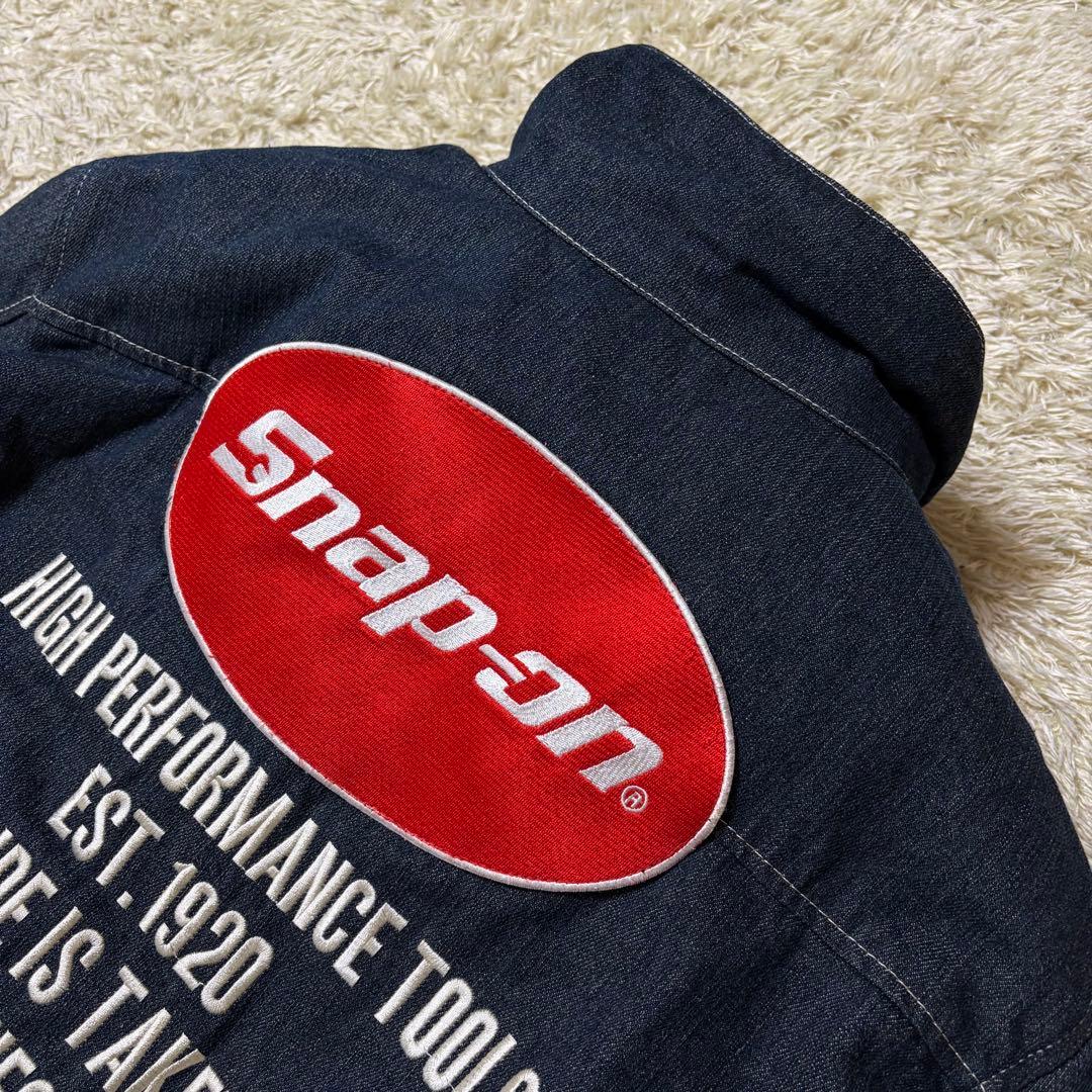 スナップオン Snap-on デニム バイクジャケット 中綿 冬 ライディング