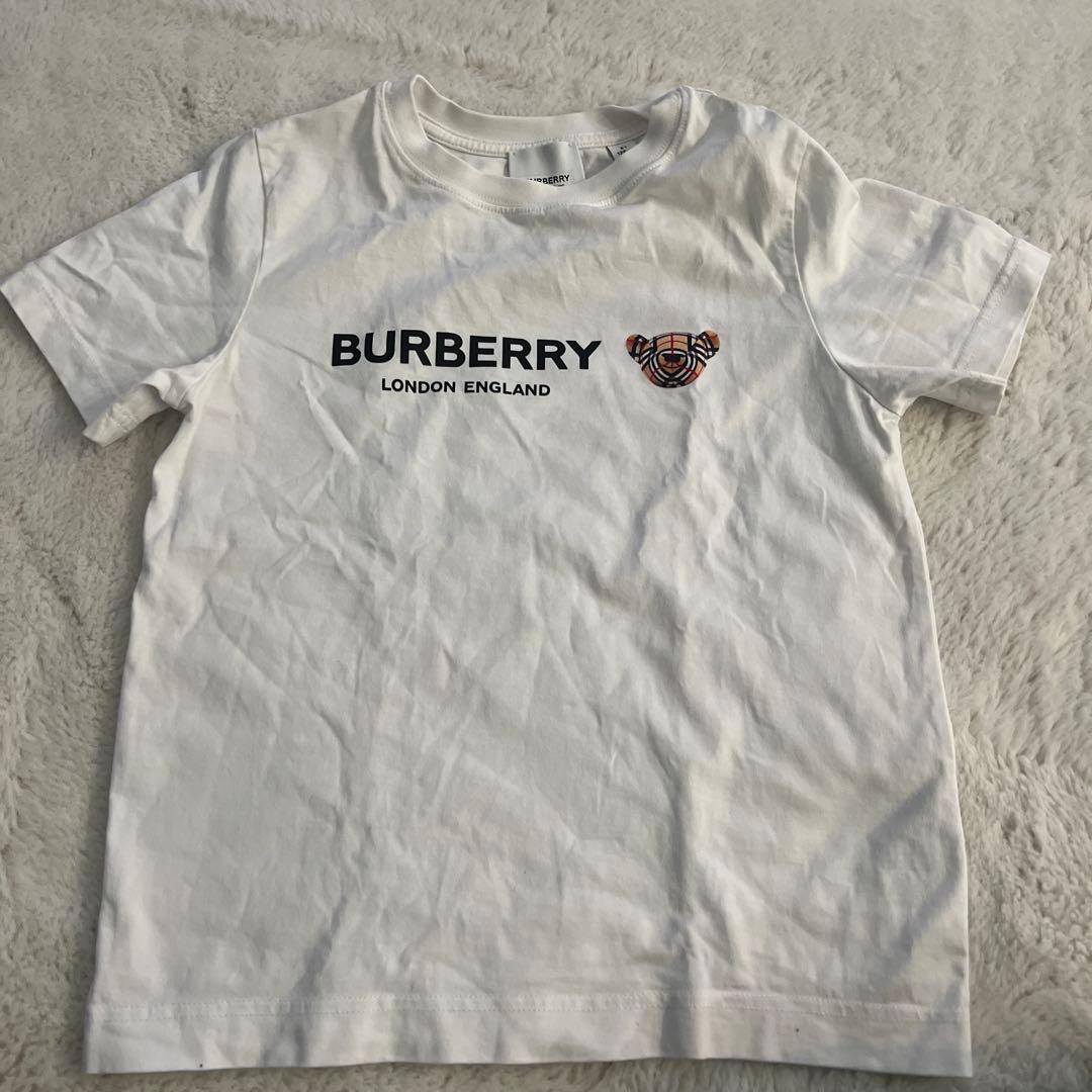 BURBERRY クマ柄ロゴ Tシャツ 128cm Burberry Boy's Thomas Bear & Friends Cotton T-Shirt, Size 6M-3