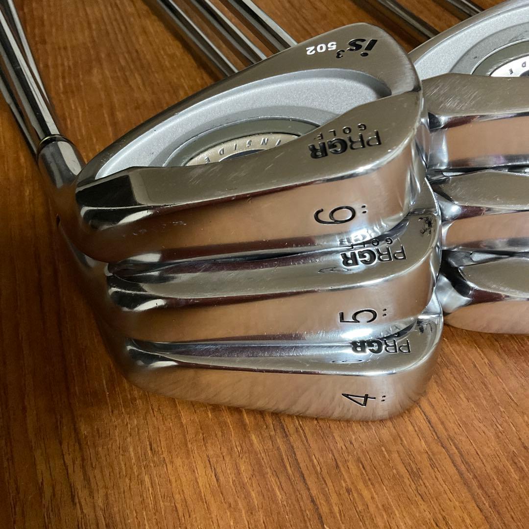 PRGR is3 502やさしいアイアン 9本セット 4-9PSA 軽量スチール - メルカリ