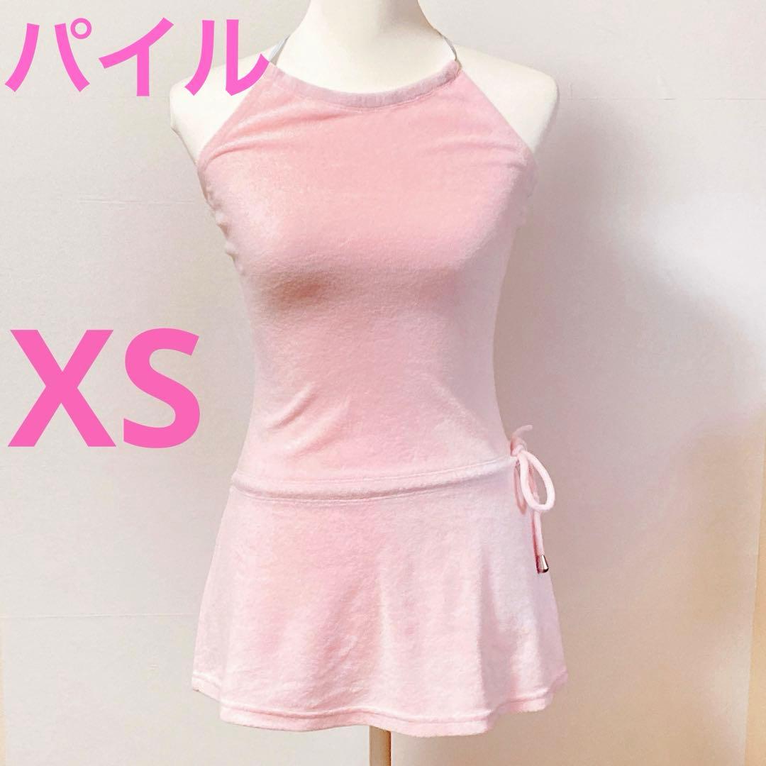 rocawear ベビーピンク ホルターネックミニワンピース　パイル生地 レイヤードホルターネックミニワンピース｜エヴリスの通販｜&mall