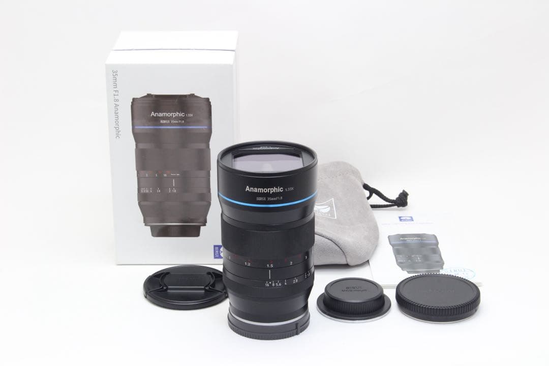 新品同様 SIRUI 35mm F1.8 Anamorphic SONY E SIRUI 35mm F1.8 Anamorphic 1.33X (APS-C: E, Z, EF-M, X, L, RF +