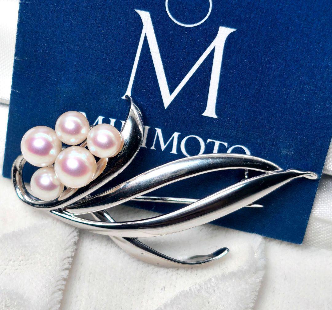 【極美品 最高級!!】ミキモト ブローチ パール フォーマル 正規品 皇室御用達 美品 最高級】ミキモト ブローチ パール フォーマル 皇室御用達 正規品