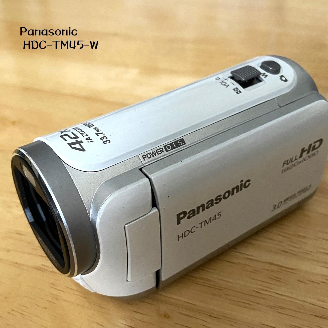 Panasonic HDC-TM45 ビデオカメラ 本体 パナソニック 白 8184ts0rteL.jpg_BO30,255,255,