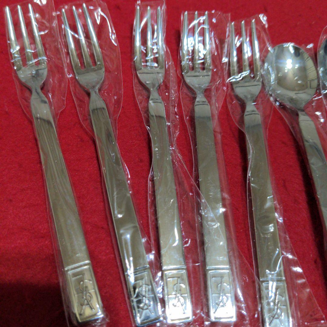 イブサンローラン カトラリーセット コーヒースプーン 姫フォーク各5