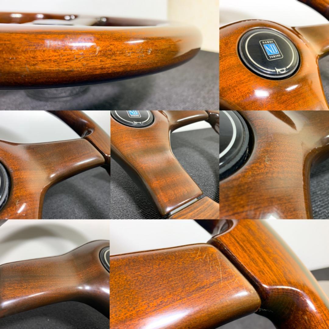 ナルディ ガラ3 タイプ3 36.5Φ マホガニー 美品 ホーンボタン付 希少
