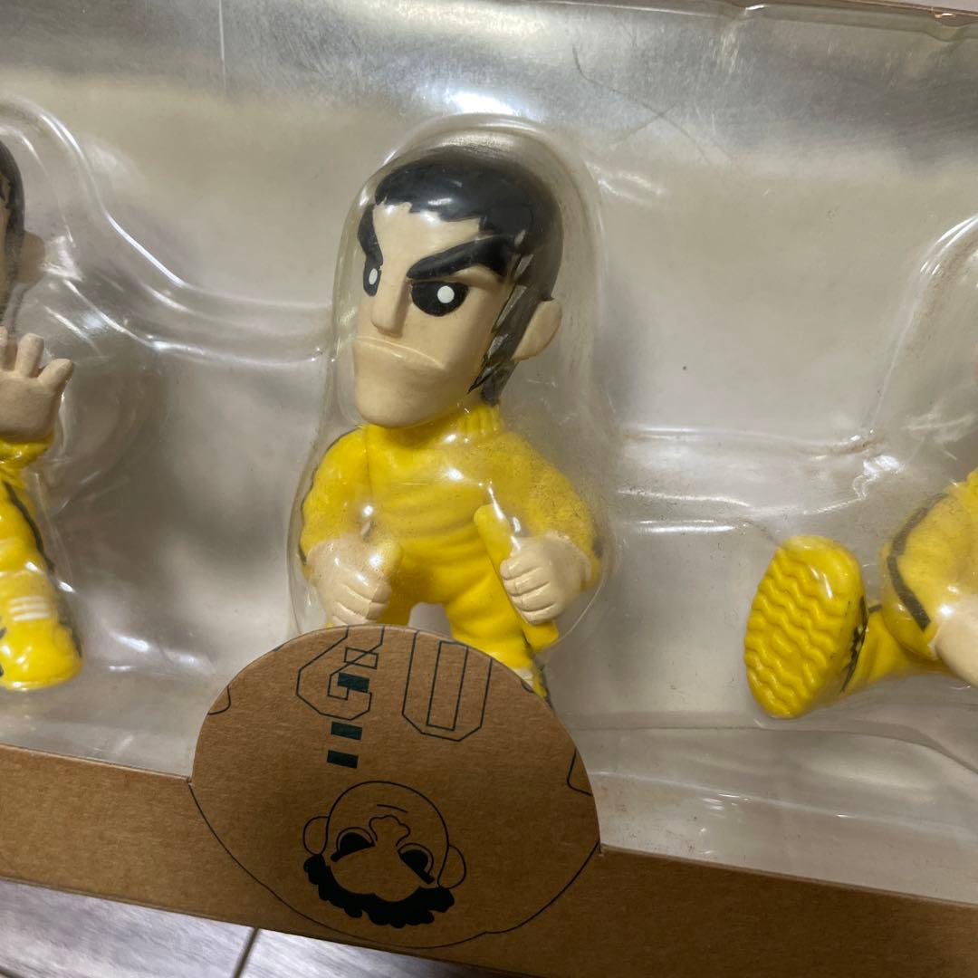 激レア ヴィンテージ イエロー武道家フィギュア3体セット ブルースリー