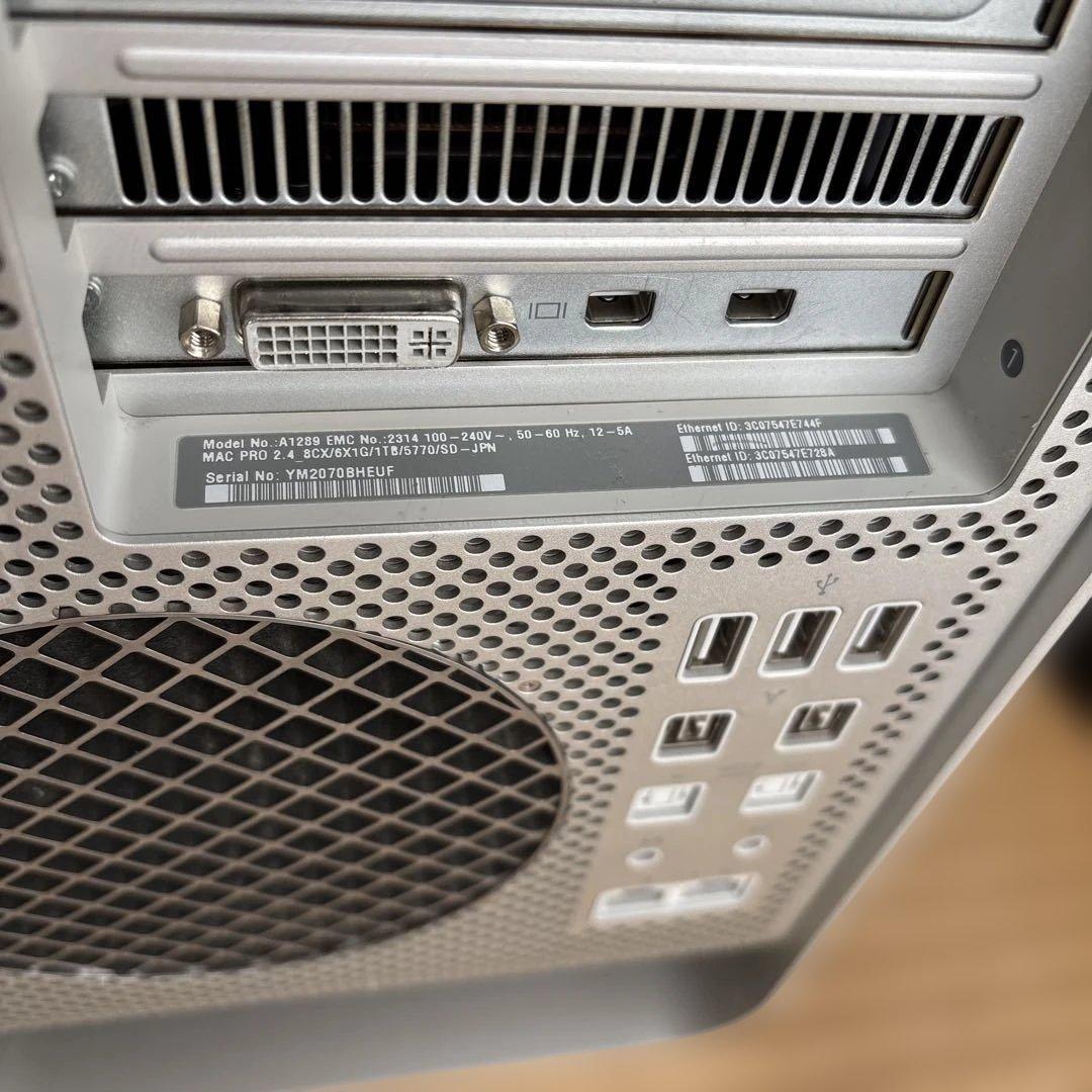 Apple Mac Pro XeonデュアルCPU 48GBメモリ A1289 - メルカリ