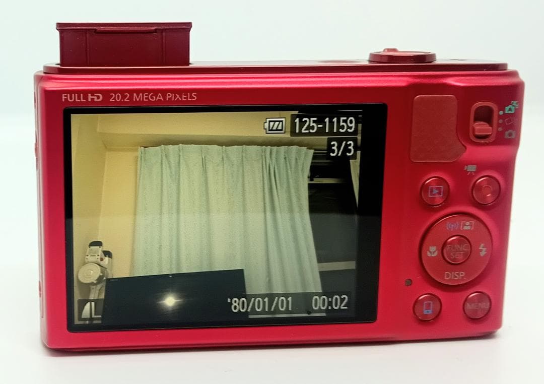 Canon PowerShot SX610HSRed 20.2MP 充電器付き