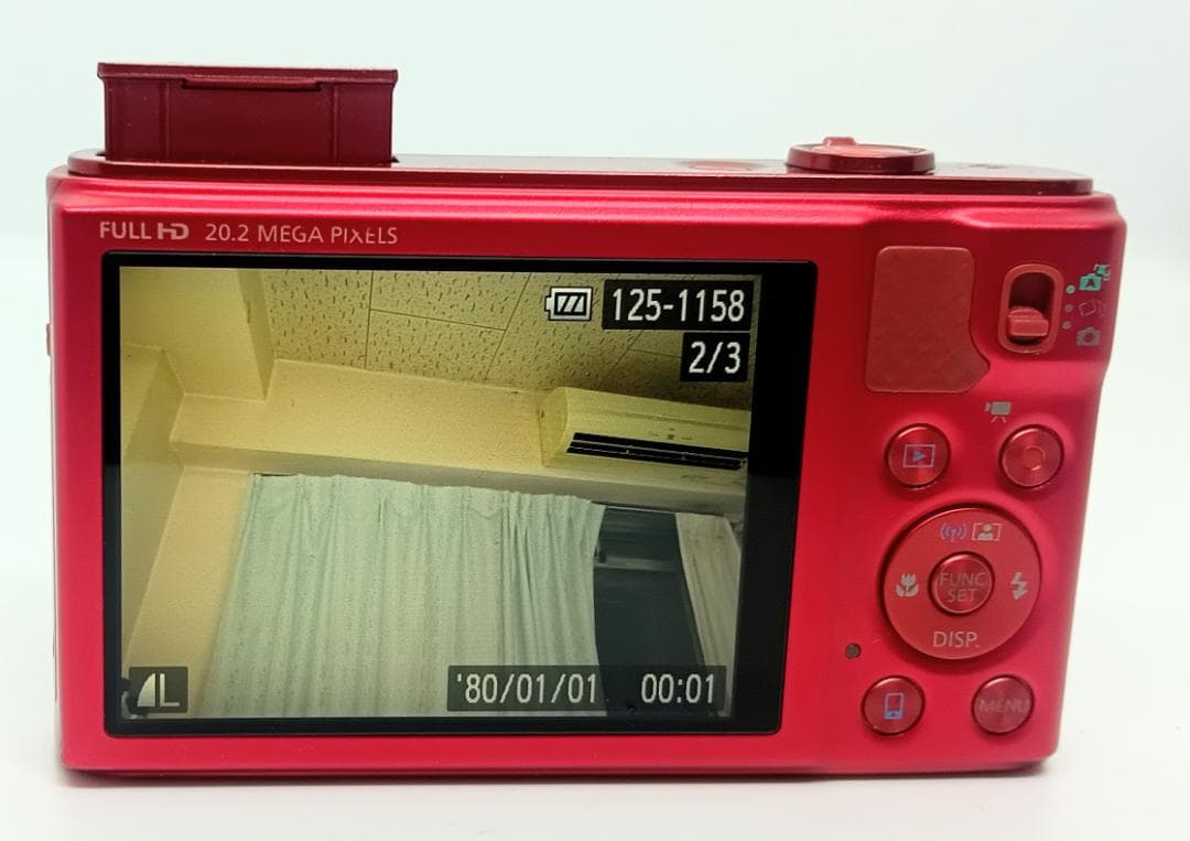 Canon PowerShot SX610HSRed 20.2MP 充電器付き