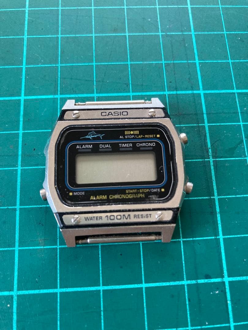 R*O様 CASIO アラームクロノグラフ 100M防水 カジキ　ビンテージ 激レア ◇CASIO/カシオ H101 カジキ◇ アラーム クロノグラフ 100m防水