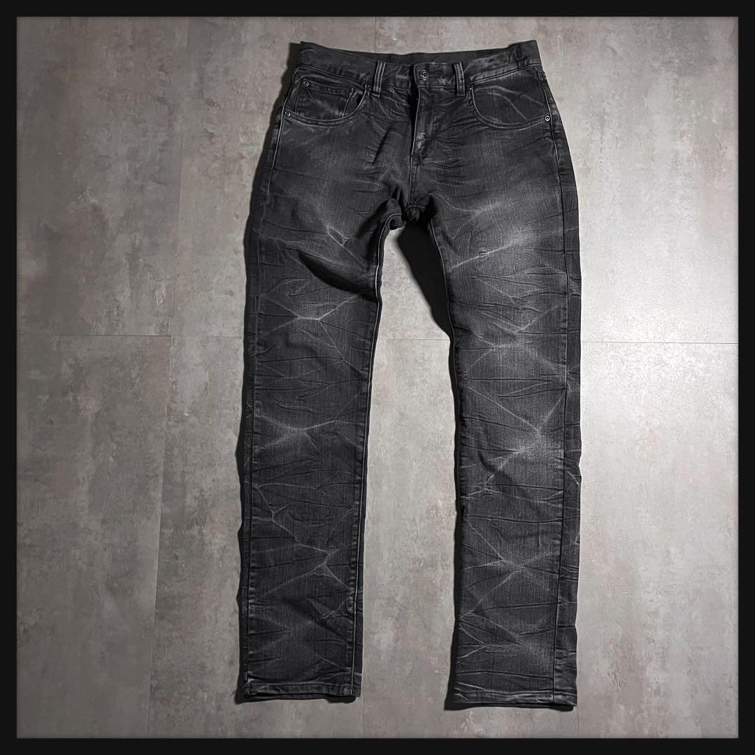 00s archive デニムパンツ Y2K opium 平成 鬼ヒゲ フェード - メルカリ