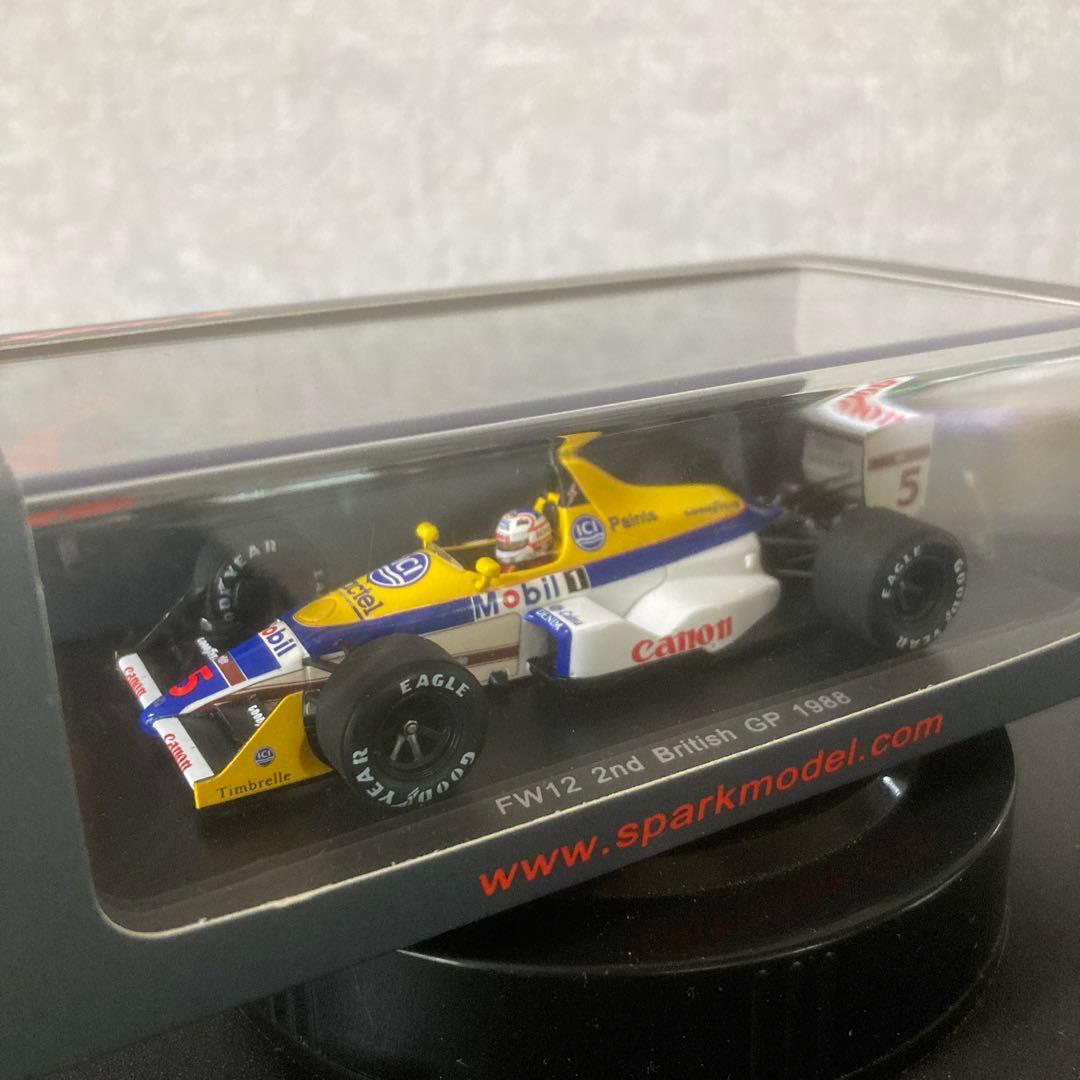 F1 スパーク ウィリアムズ FW12 2nd ナイジェル マンセル - ミニカー