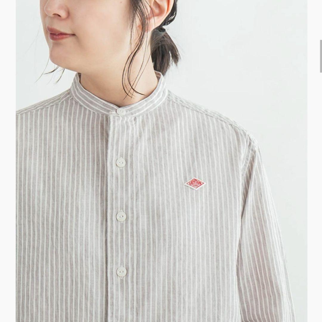 【新品タグ付き】DANTON ストライプバンドカラーシャツ シャツ 楽天市場】DANTON ダントン リネン ストライプ バンドカラーシャツ JD