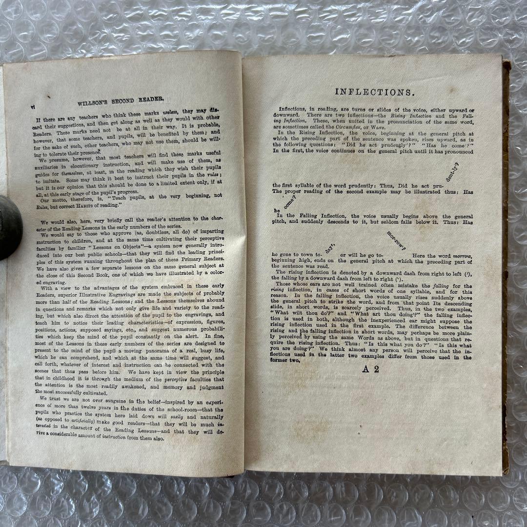 明治14年刊 THE SECOND READER/RIKUGOKUWAN版 古書