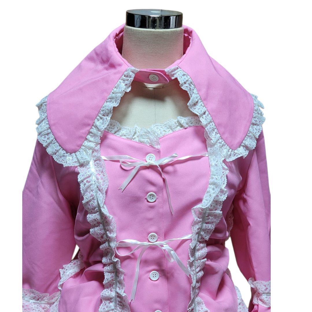 美品】Good Lockピンク 大えりゴスロリロリータ上下セットYコスプレ衣装