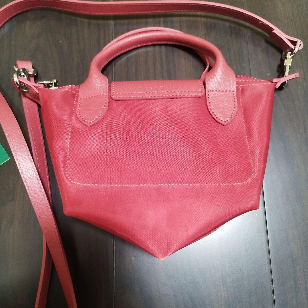 ロンシャン ル プリアージュ ネオ 2wayバッグ ショルダーバッグ XS 赤