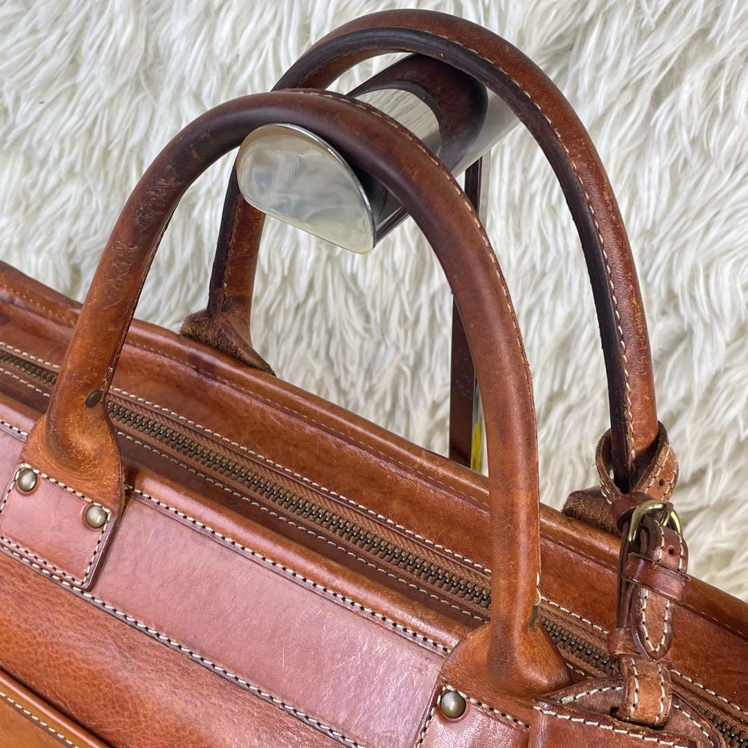 Felisiフェリージ オールレザー ビジネスバック ブリーフケース A4 本