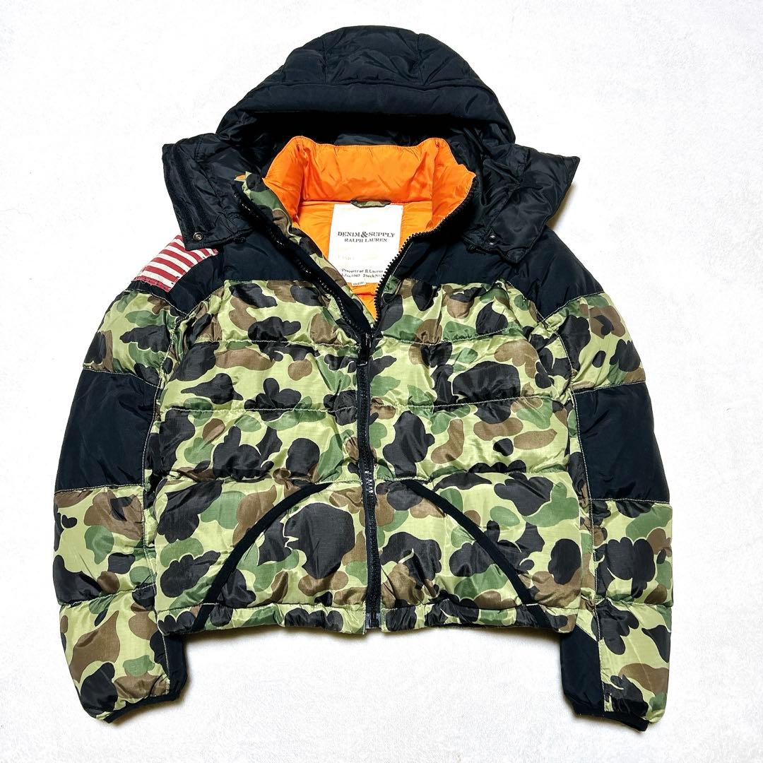 懺*悔様 デニムサプライ&ラルフローレン カモフラ2wayダウン 迷彩 150
