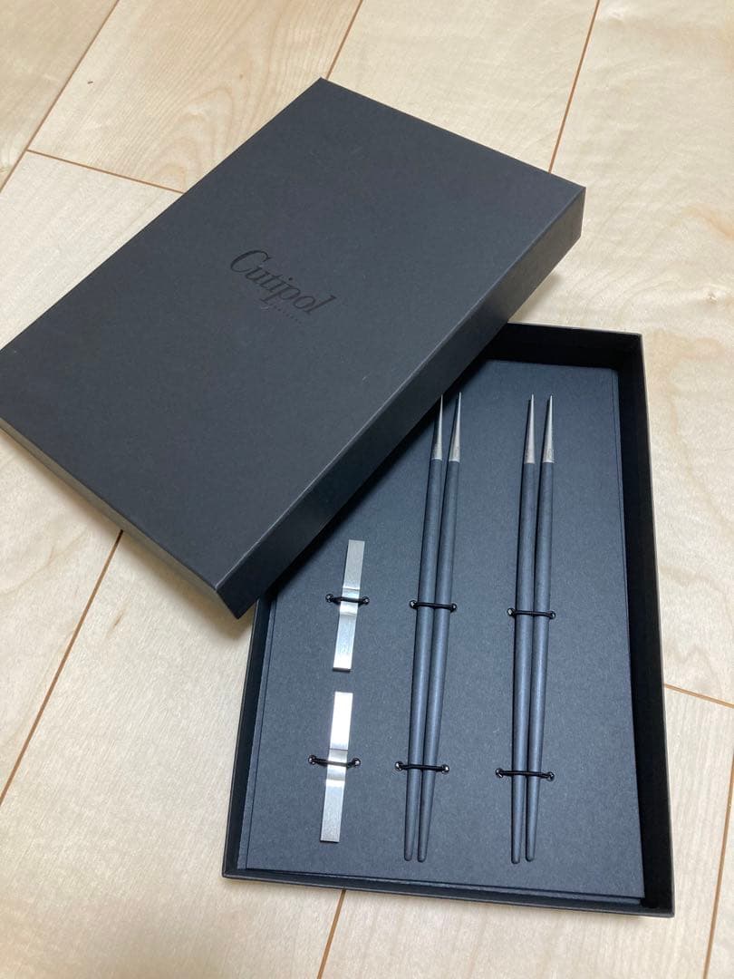 【未使用品】Cutipol GOA 箸　箸置き　化粧箱付き 楽天市場】【正規取扱店】 クチポール GOA 箸 箸置き 夫婦箸 ギフト
