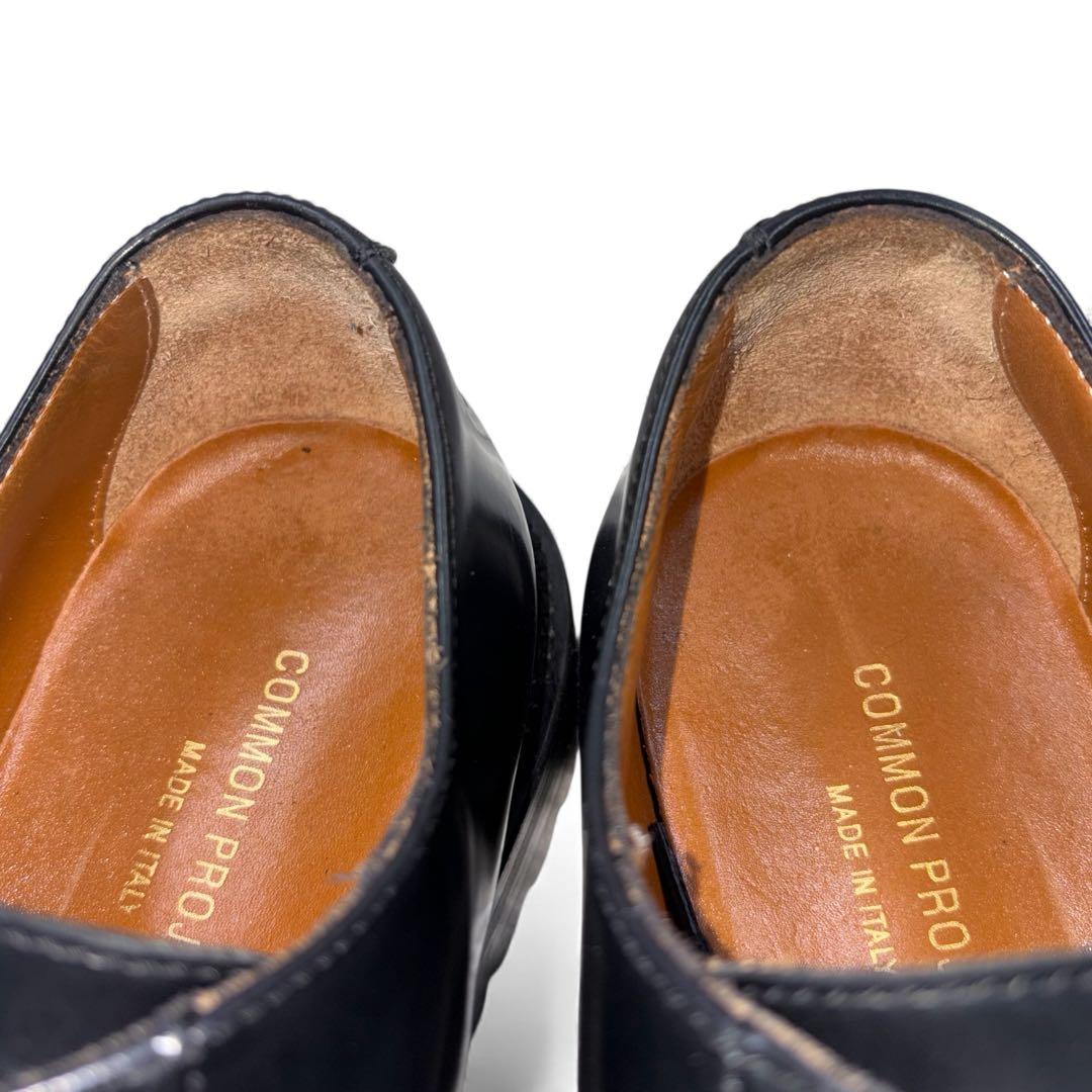 美品 コモンプロジェクト ダービーシューズ 革靴 39 ブラック カーフ