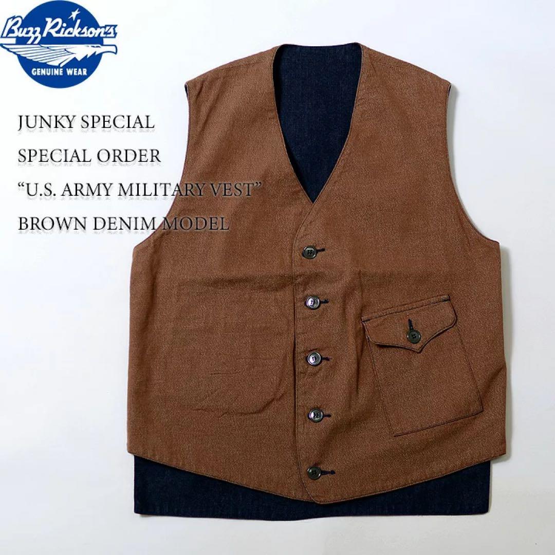 バズリクソンズ×ジャンキースペシャル別注リバーシブルミリタリーベスト　サイズ38 m40377979582_1.jpg?1765462774
